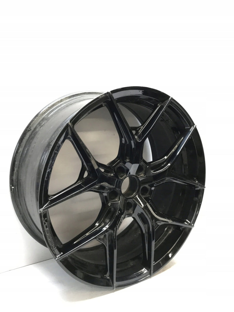 1x Alufelge 20 Zoll 9.5" 5x120 16ET Matt Schwarz Mg Rim Wheel FEL6756044777oe