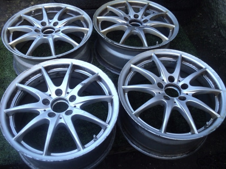 4x Alufelge 17 Zoll 7.5" 5x112 52 5ET Glanz Weiß Mercedes-Benz Rim Wheel FEL8757620485dz