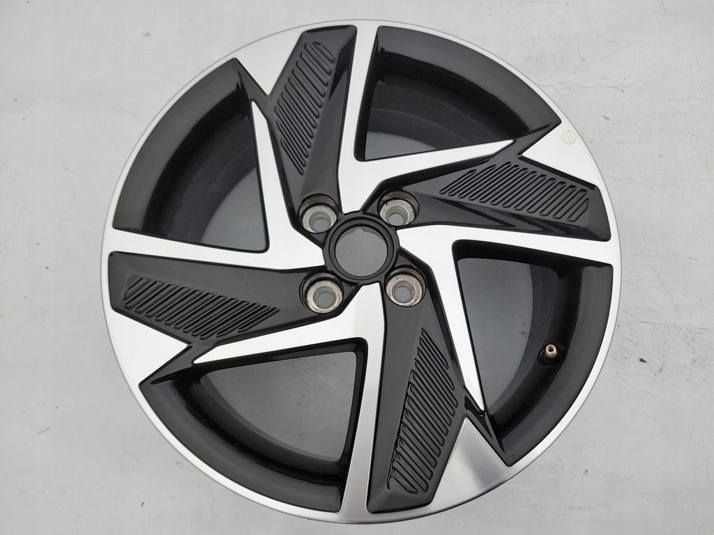 1x Alufelge 16 Zoll 6.5" 4x100 48ET Glanz Schwarz 52910-K7200 Hyundai I10 I20