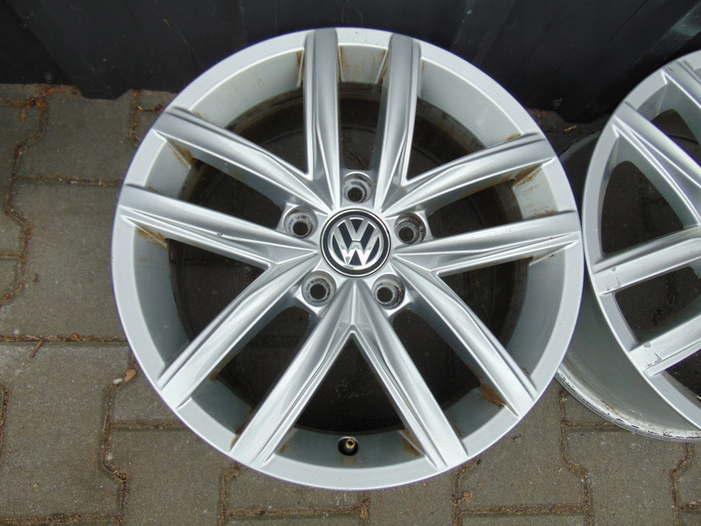 4x Alufelge 16 Zoll 6.5" 5x112 46ET Glanz Silber 5G0601025CS VW Golf VII I FEL9307844790vo