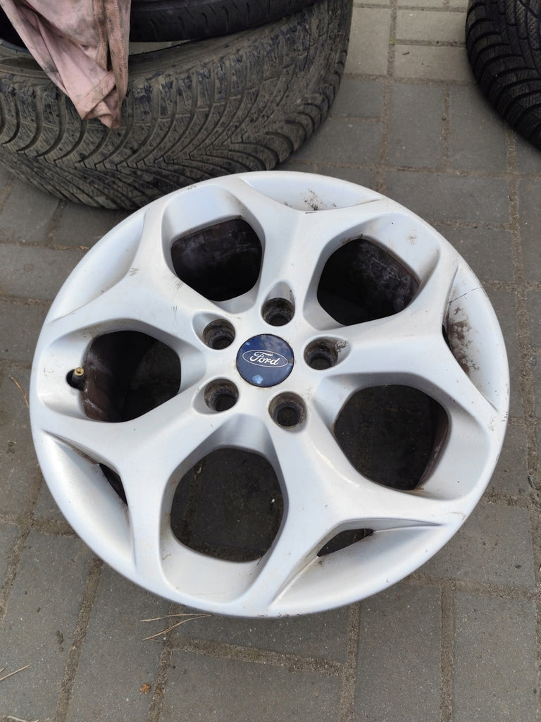 1x Alufelge 16 Zoll 7.0" 5x108 50ET Glanz Silber 7M5JAA Ford Rim Wheel FEL3260944529ld