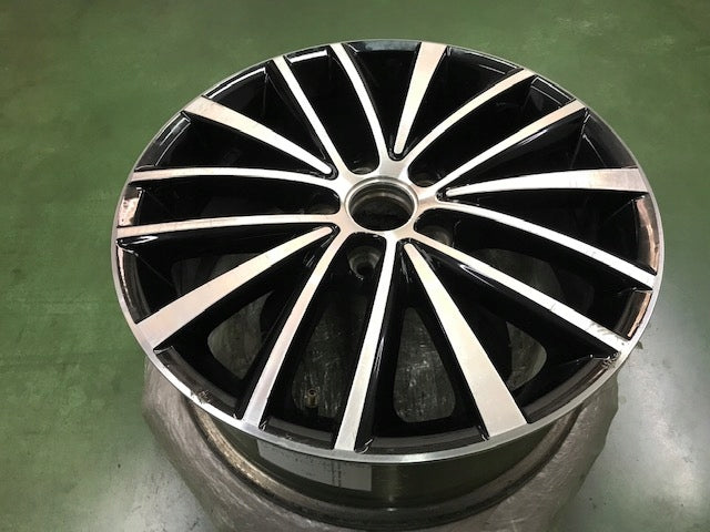 1x Alufelge 17 Zoll 7.0" 5x112 54ET Glanz Schwarz 5C0601025 VW Rim Wheel FEL4011839949ki