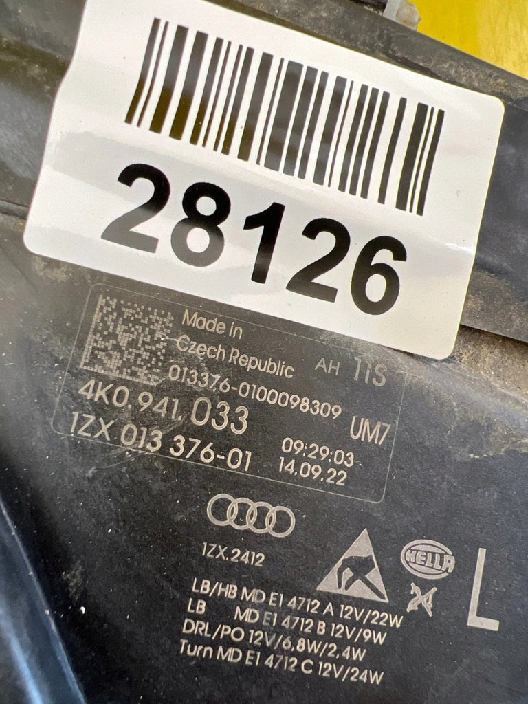 Frontscheinwerfer Audi A6 C8 4K0941033 LED Links Scheinwerfer Headlight SCH3665320204lr