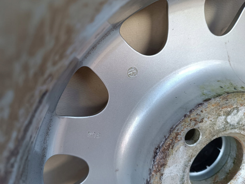 1x Alufelge 14 Zoll 4.5" 4x100 38ET 6E0601025D VW Lupo Rim Wheel