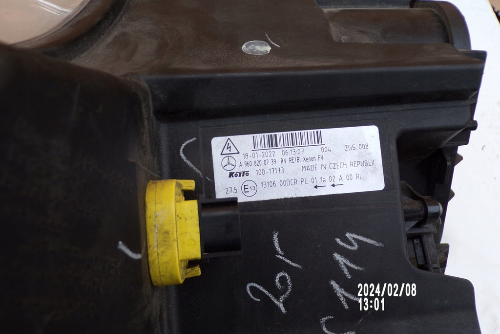 Frontscheinwerfer Mercedes-Benz A9608200739 Xenon Rechts Scheinwerfer Headlight SCH3542517152pj