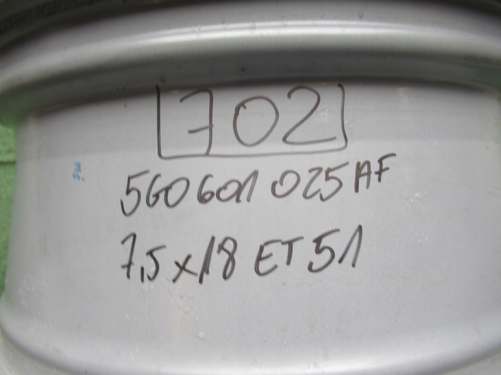 1x Alufelge 18 Zoll 7.5" 5x112 51ET Glanz Graphit 5G0601025 VW Golf Vii FEL2963438646cj