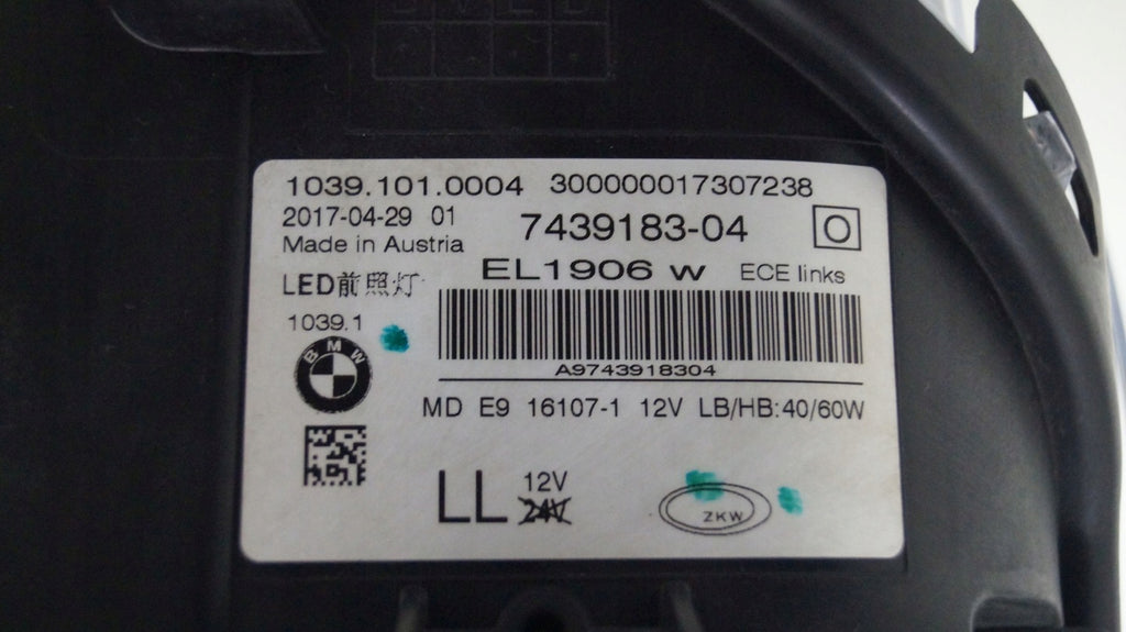 Frontscheinwerfer BMW 5 G31 G30 7439183-04 LED Links Scheinwerfer Headlight