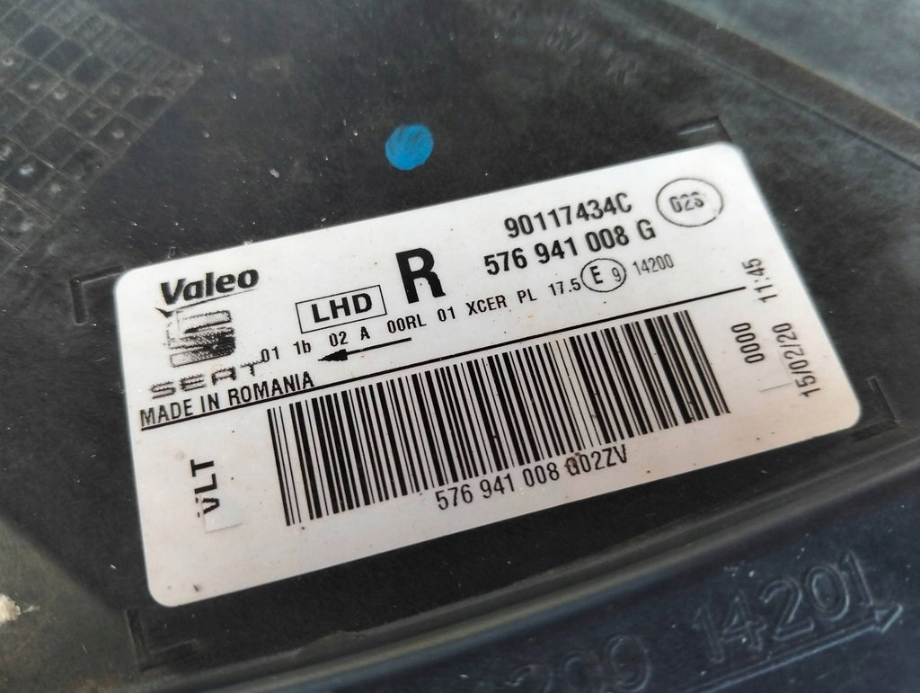 Frontscheinwerfer Seat Ateca 576941008G Rechts Scheinwerfer Headlight SCH4290491275ex