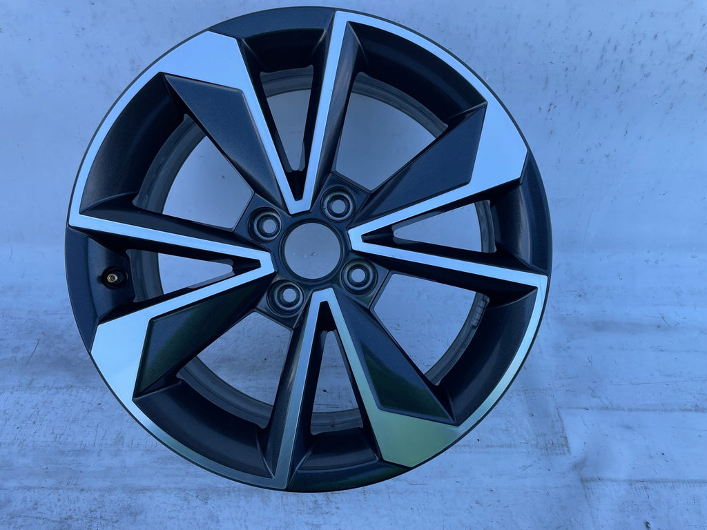 1x Alufelge 16 Zoll 6.0" 4x100 43ET Glanz Silber 1ST601025 Skoda Citigo