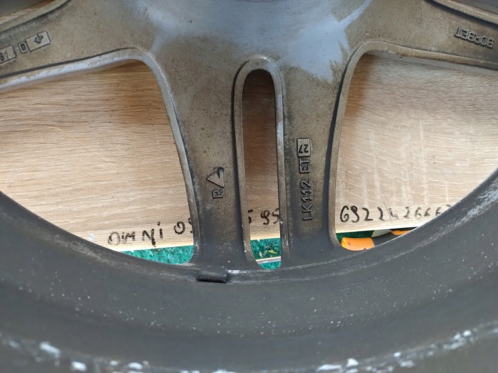 1x Alufelge 17 Zoll 7.5" 5x112 27ET KBA51525 Audi Rim Wheel FEL8956553876iy