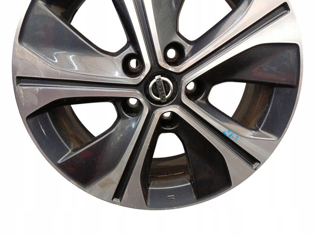 1x Alufelge 17 Zoll 6.5" 5x114.3 45ET Glanz Silber Nissan Leaf Ze1 Rim Wheel FEL3315018242ra