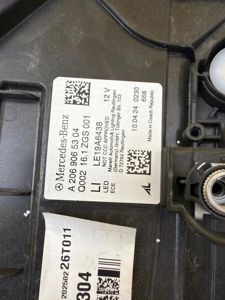 Frontscheinwerfer Mercedes-Benz W206 A2069065304 LED Links Headlight SCH7522714532le