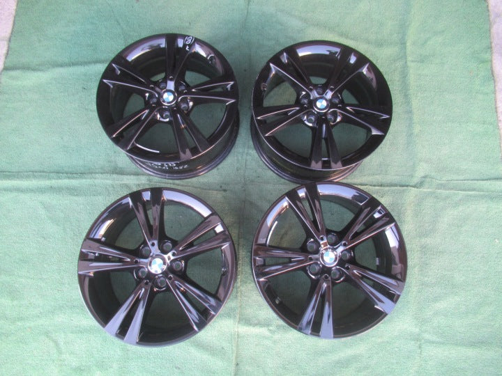 4x Alufelge 17 Zoll 7.5" 5x112 52ET Glanz Schwarz 6866673 BMW X1 F48 Rim Wheel FEL3528319313xx