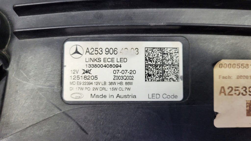 Frontscheinwerfer Mercedes-Benz Glc X253 A2539064903 Full LED Links Headlight SCH5454580638mq