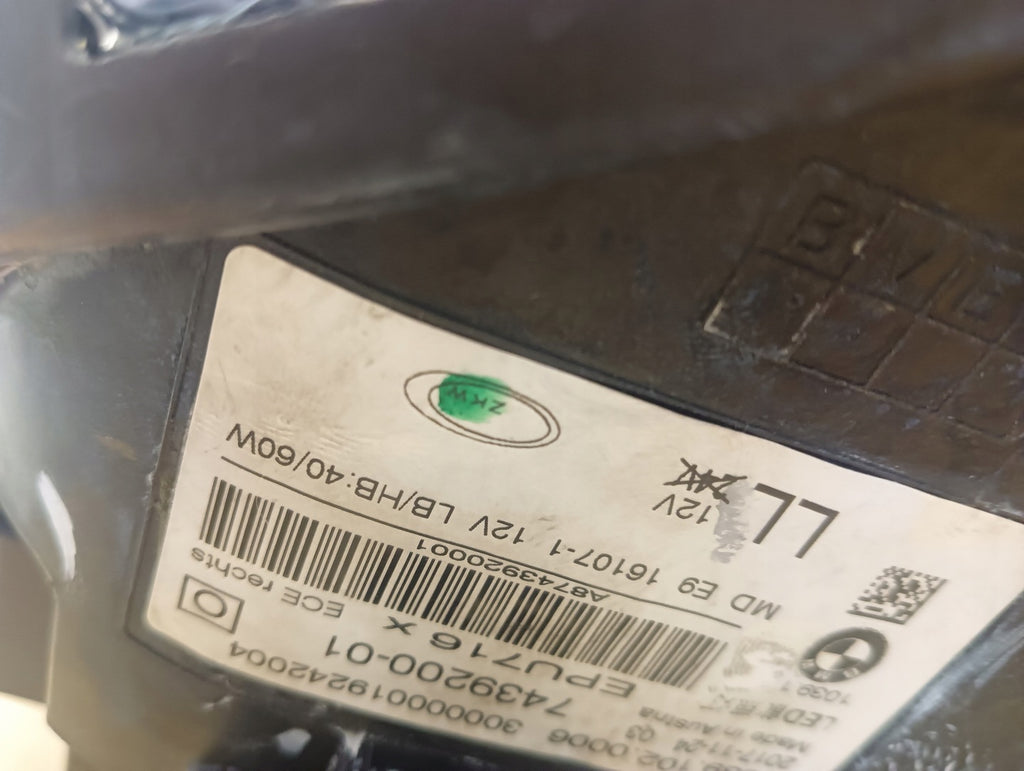 Frontscheinwerfer BMW 5 G31 G30 8492836-01 LED Rechts Scheinwerfer Headlight