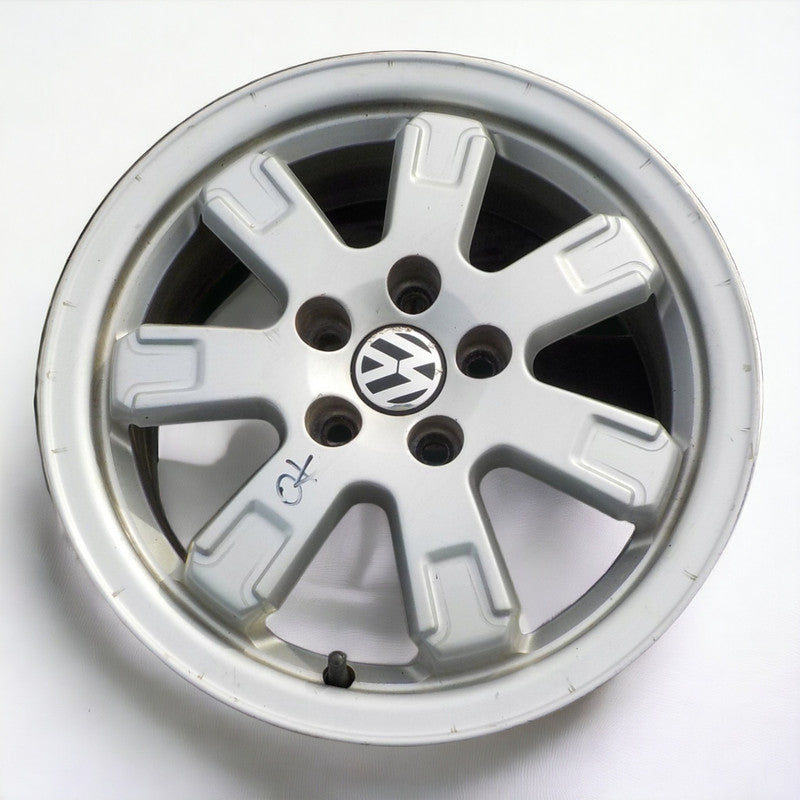 1x Alufelge 15 Zoll 5.5" 5x100 38ET 6R0601025 VW Polo Rim Wheel