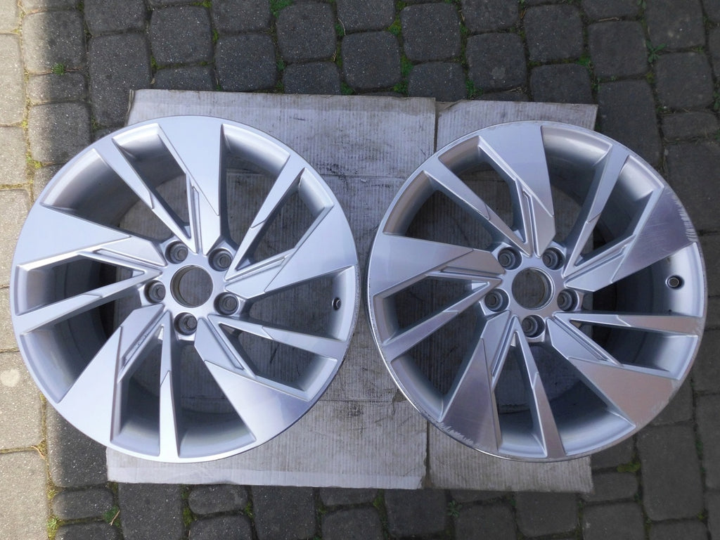 1x Alufelge 18 Zoll 8.0" 5x112 46ET Matt Graphit 8Y0601025F Audi A3 Mg Rim Wheel