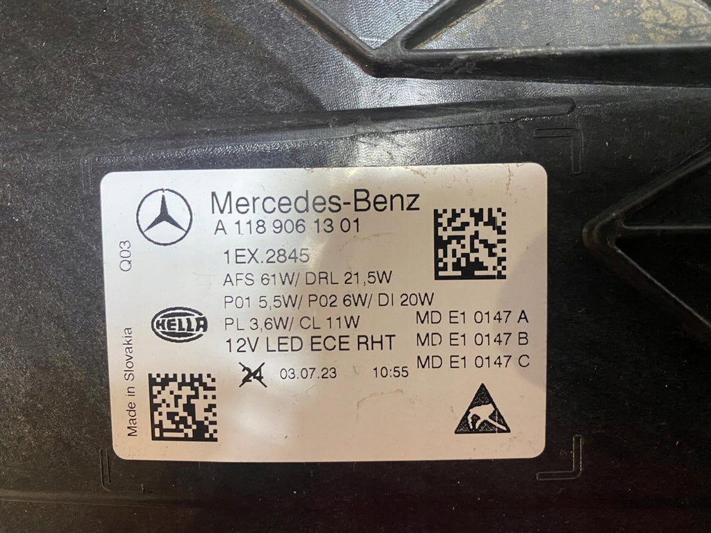 Frontscheinwerfer Mercedes-Benz Cla A1189061301 Full LED Links Headlight SCH4401057695co