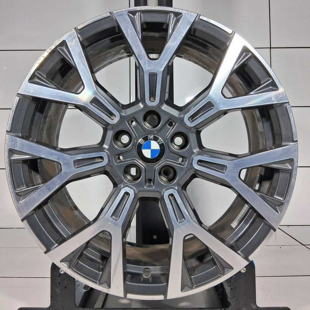 1x Alufelge 19 Zoll 8.0" 5x112 47ET Glanz Grau 6883003 BMW F39 F48 Mg Rim Wheel FEL2210689577cu