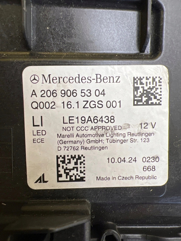 Frontscheinwerfer Mercedes-Benz W206 A2069065304 LED Rechts oder Links SCH9261104367la