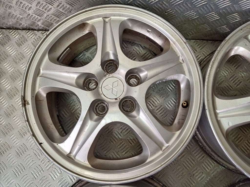 4x Alufelge 16 Zoll 6.0" 5x114.3 Mitsubishi Outlander I Rim Wheel FEL9310524872bl