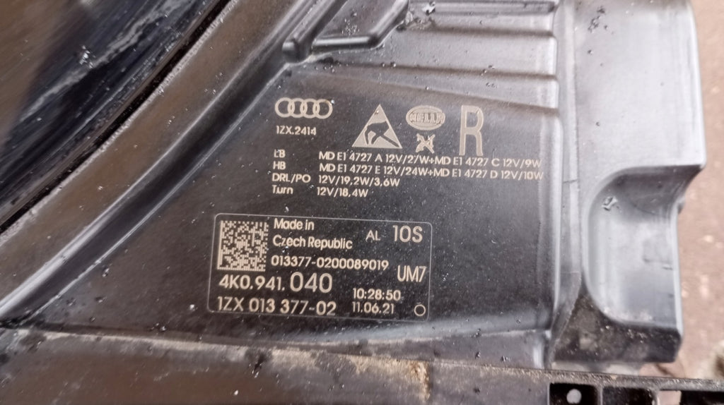 Frontscheinwerfer Audi A6 C8 4K0941040 Full LED Rechts Scheinwerfer Headlight SCH3024915852gb