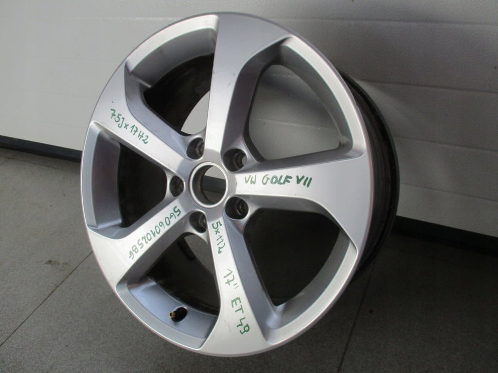 1x Alufelge 17 Zoll 7.5" 5x112 5G0601025BG VW Golf Vii Rim Wheel FEL3065561915gg