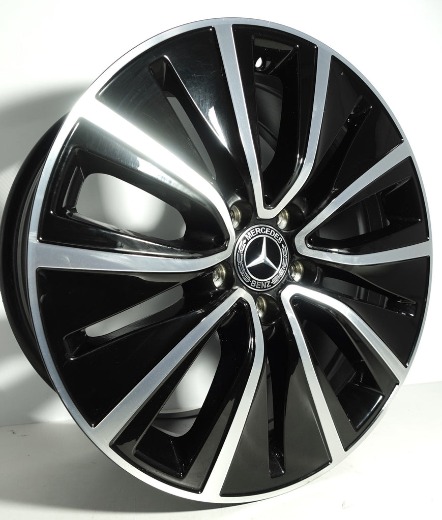 4x Alufelge 18 Zoll 8.0" 5x112 33ET Glanz Schwarz A2574010700 Mercedes-Benz