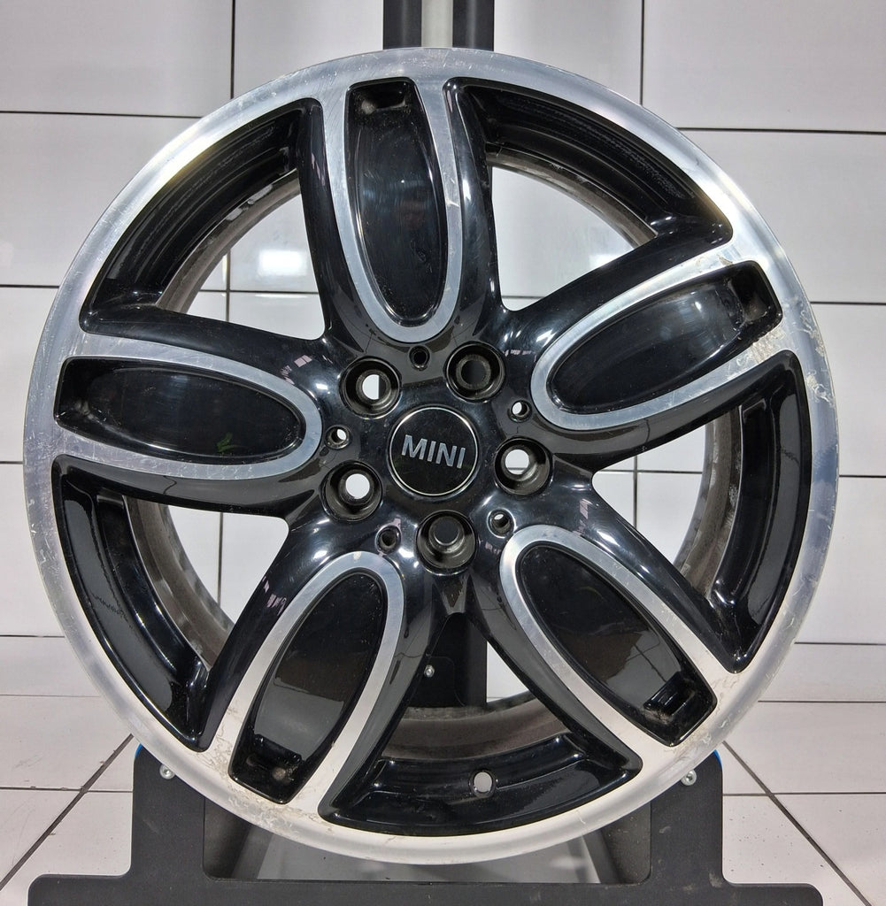 1x Alufelge 18 Zoll 7.0" 5x112 54ET Glanz Schwarz 6855115 Mini F56 F55 Rim Wheel FEL9766759828ps