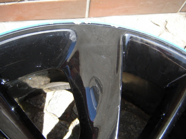 1x Alufelge 17 Zoll 7.0" 4x100 44ET Glanz Schwarz Opel Corsa Rim Wheel