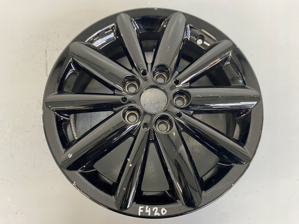 1x Alufelge 16 Zoll 5.5" 5x112 46ET Glanz Schwarz 6866674 Mini F57 F56 F55 FEL6504851283ch