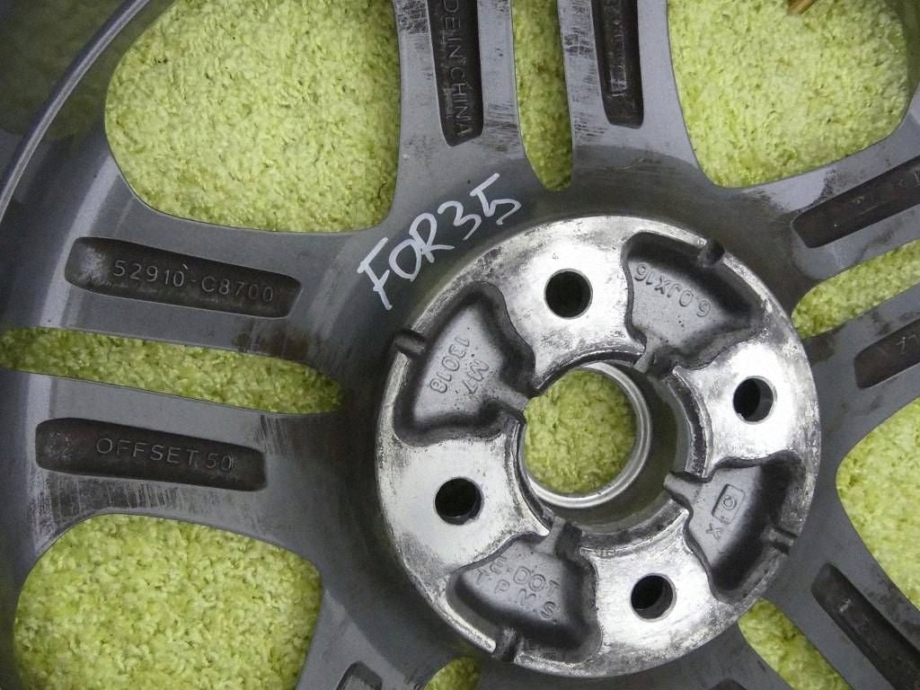 1x Alufelge 16 Zoll 6.0" 52910C8700 Hyundai I20 Rim Wheel FEL5096320408kv