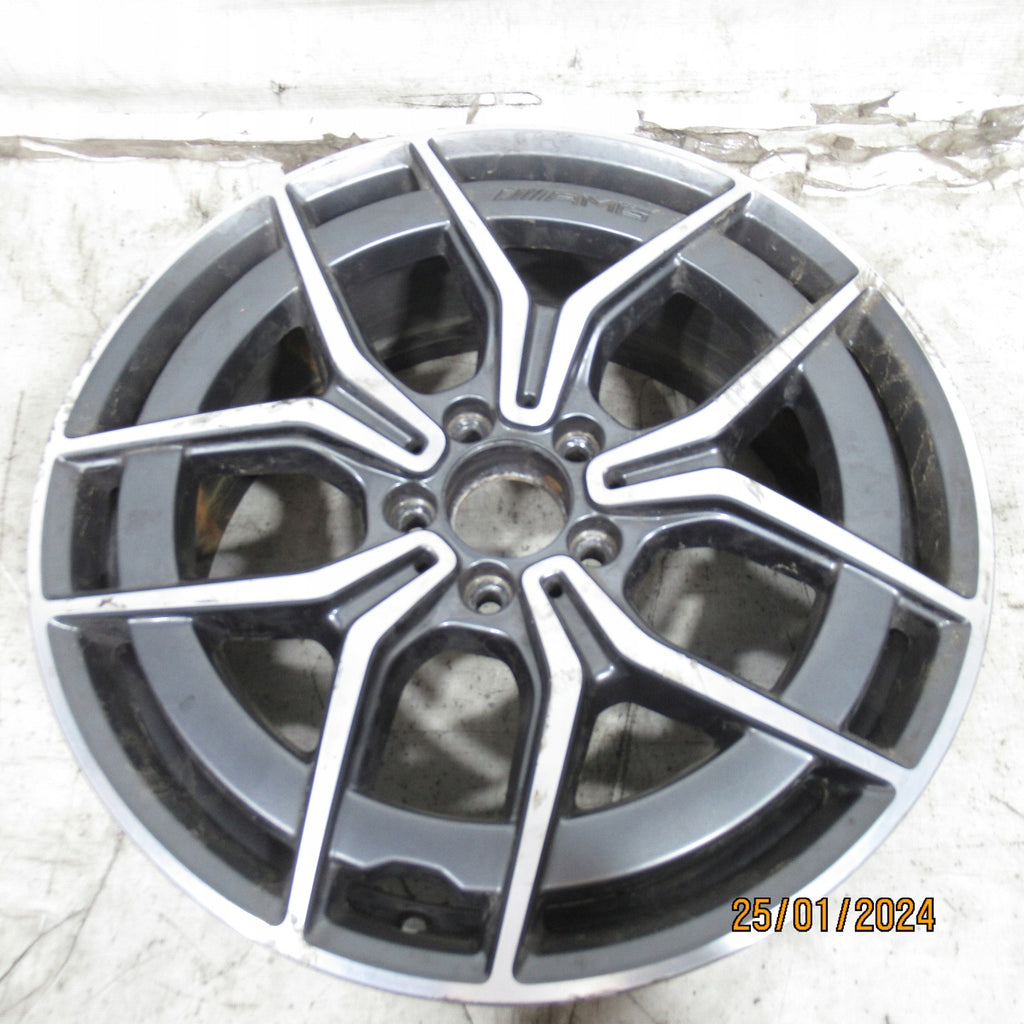 1x Alufelge 19 Zoll 8.0" 5x112 43ET Glanz Schwarz A2134016500 Mercedes-Benz W213