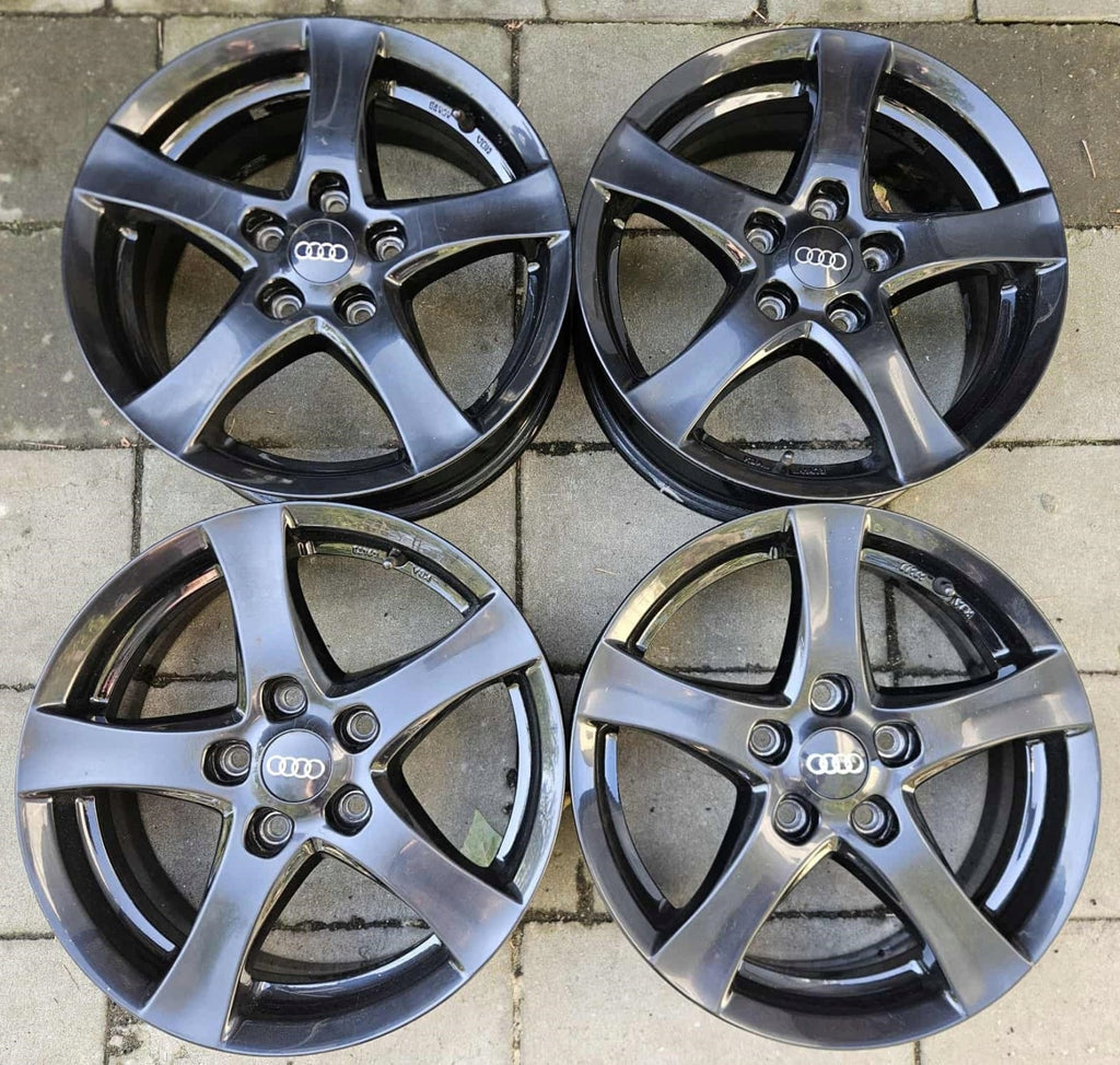 4x Alufelge 16 Zoll 6.0" 5x112 48ET Glanz Schwarz Audi I Rim Wheel FEL2905303663cm