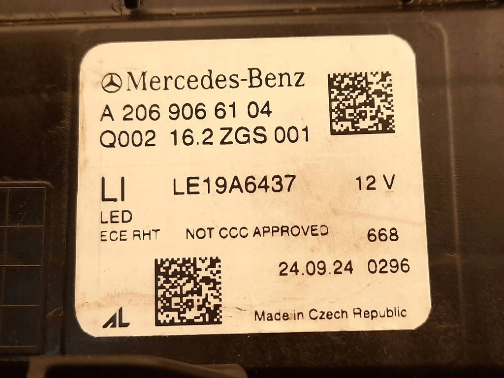 Frontscheinwerfer Mercedes-Benz W206 A2069066104 LED Links Headlight SCH1664687208rx