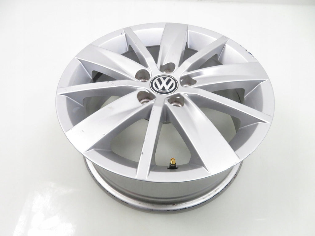 1x Alufelge 15 Zoll 6.0" 5x100 40ET Silber 6C0601025 VW Polo Rim Wheel