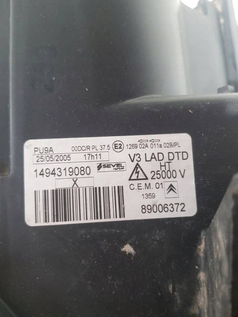 Frontscheinwerfer Citroën C8 898006372 Rechts Scheinwerfer Headlight SCH5714115789rl