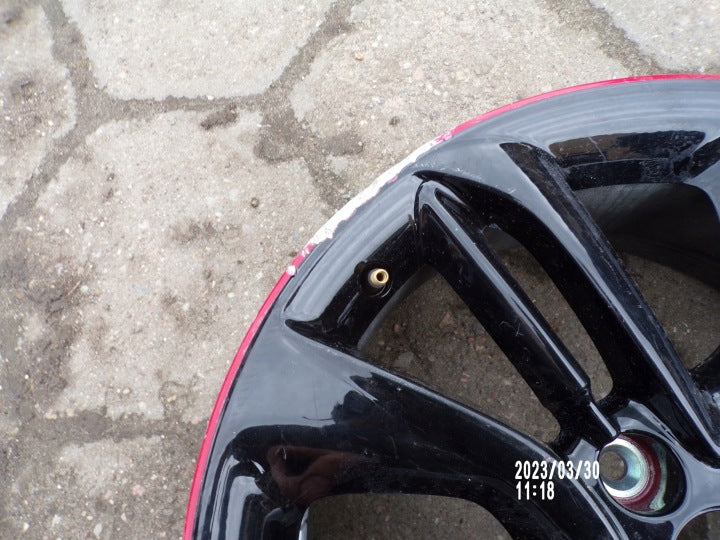 1x Alufelge 17 Zoll 7.0" 4x100 44ET Glanz Schwarz Opel Corsa E Rim Wheel FEL9284585902yg