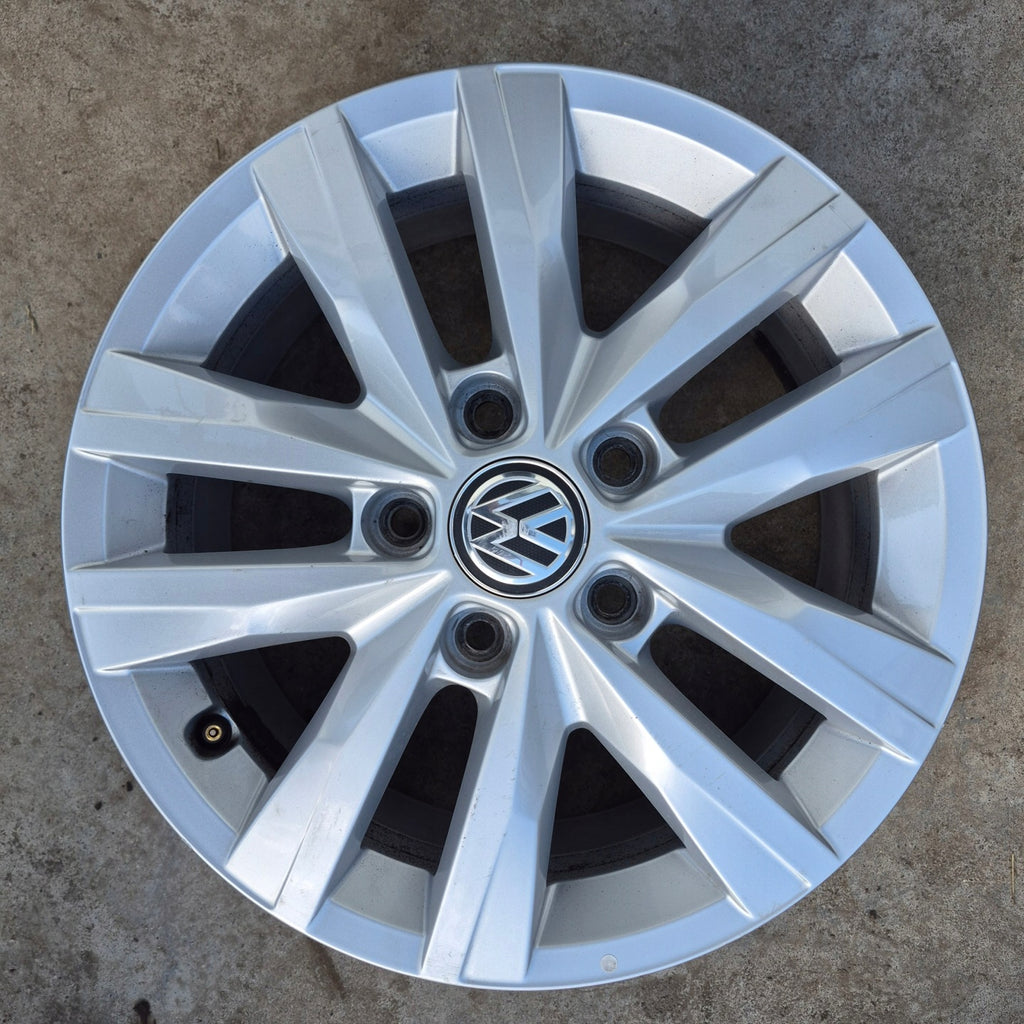 1x Alufelge 16 Zoll 6.5" 5x120 51ET Glanz Silber 7E0601025N VW Multivan FEL6919244959sk