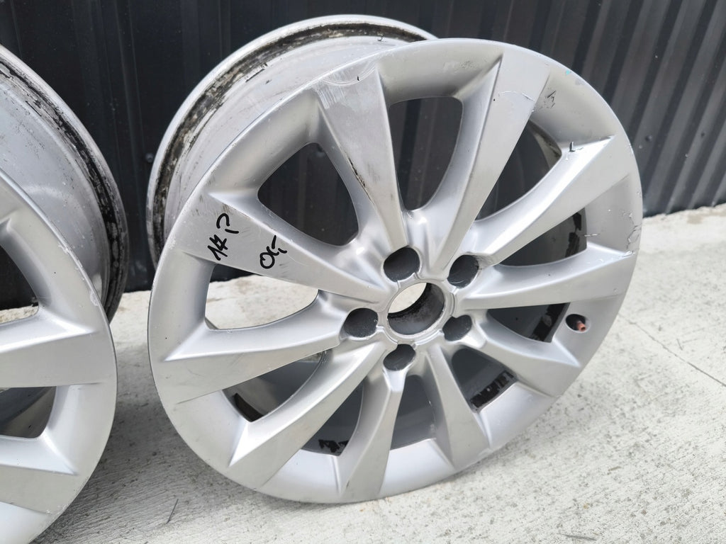 4x Alufelge 17 Zoll 8.0" 5x112 39ET Glanz Silber 4G0601025AG Audi A5 A4