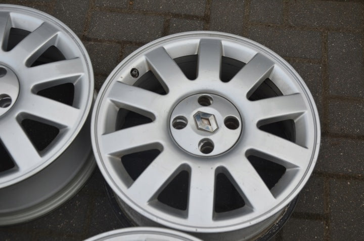 4x Alufelge 16 Zoll 6.5" 4x100 43ET Silber Renault Clio IV Iii Rim Wheel FEL8007993238fb