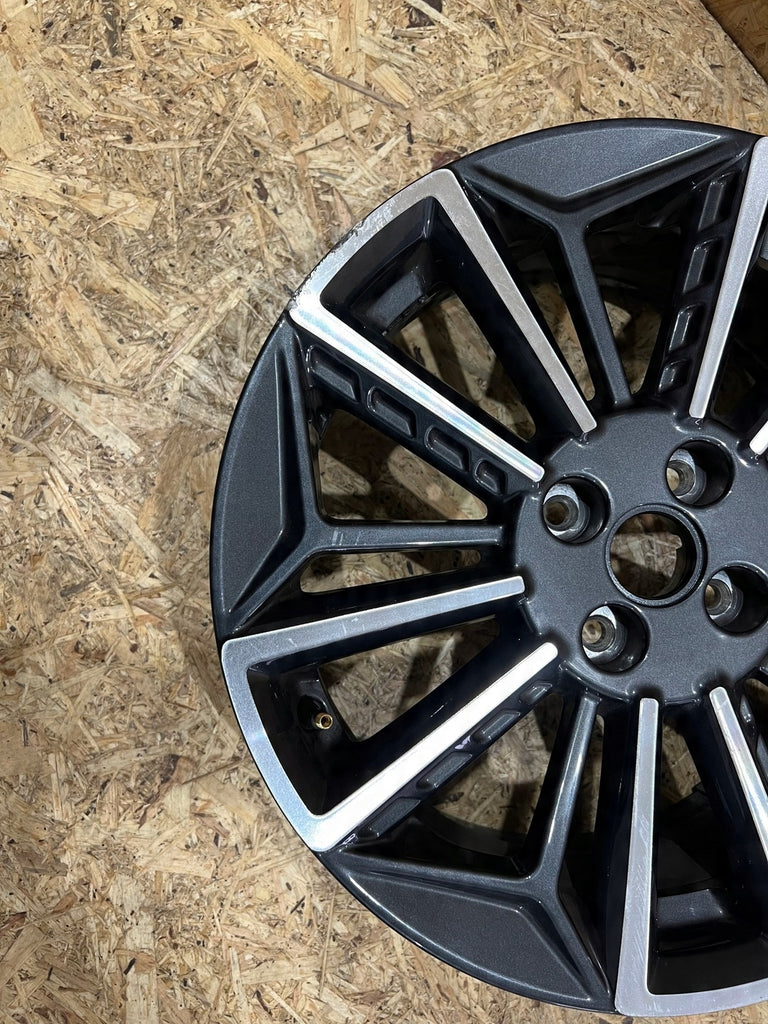 1x Alufelge 17 Zoll 7.0" 4x100 54ET Glanz Grau 52910-Q0500 Hyundai I Mg