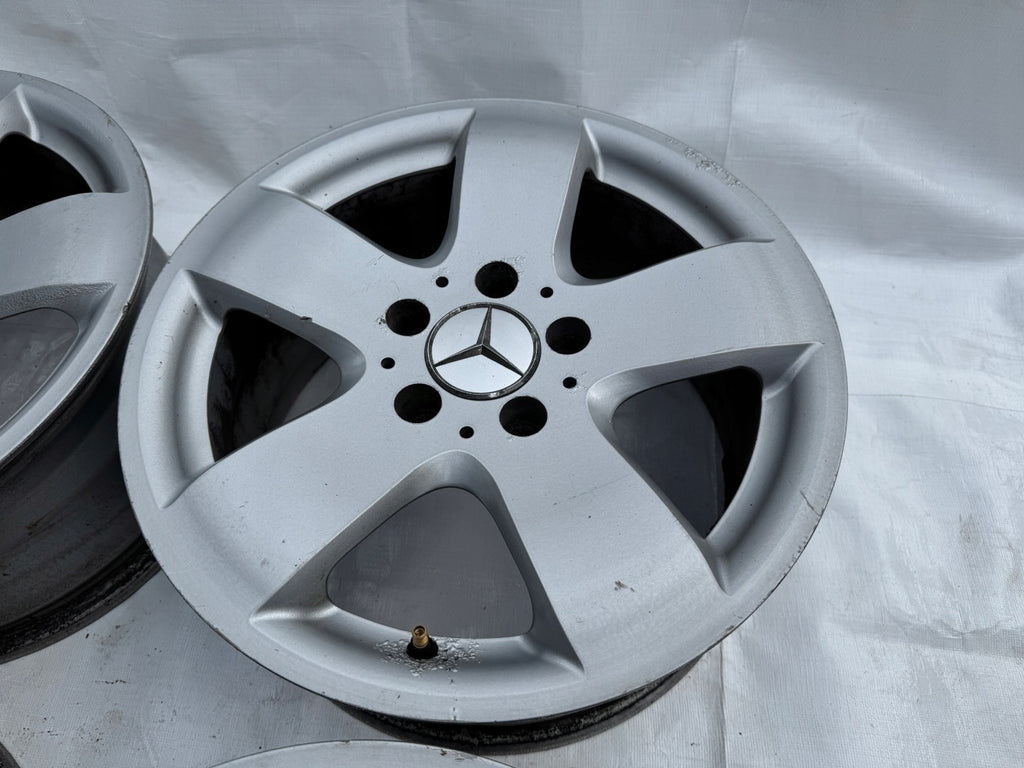 4x Alufelge 16 Zoll 7.5" 5x112 37ET Glanz Silber Mercedes-Benz Rim Wheel FEL3262861584sj
