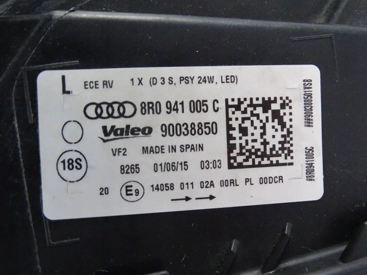 Frontscheinwerfer Audi Q5 8R0941005C Links Scheinwerfer Headlight SCH8496087062no