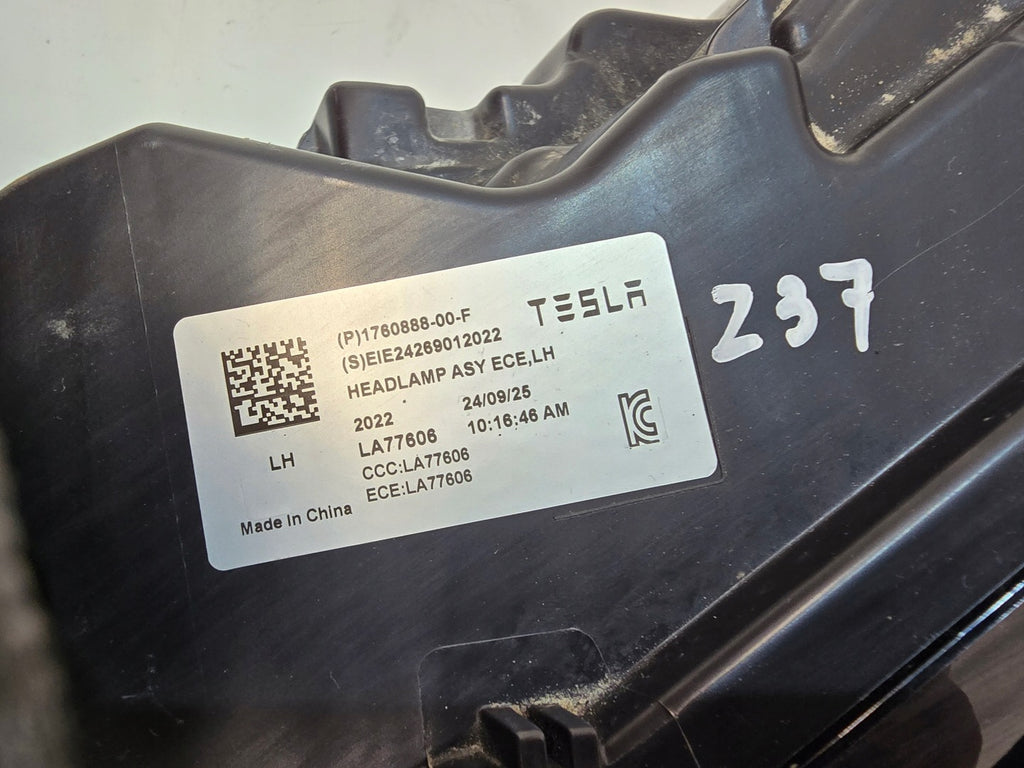 Frontscheinwerfer Tesla 3 1760888-00-F Ein Stück (Rechts oder Links) Headlight