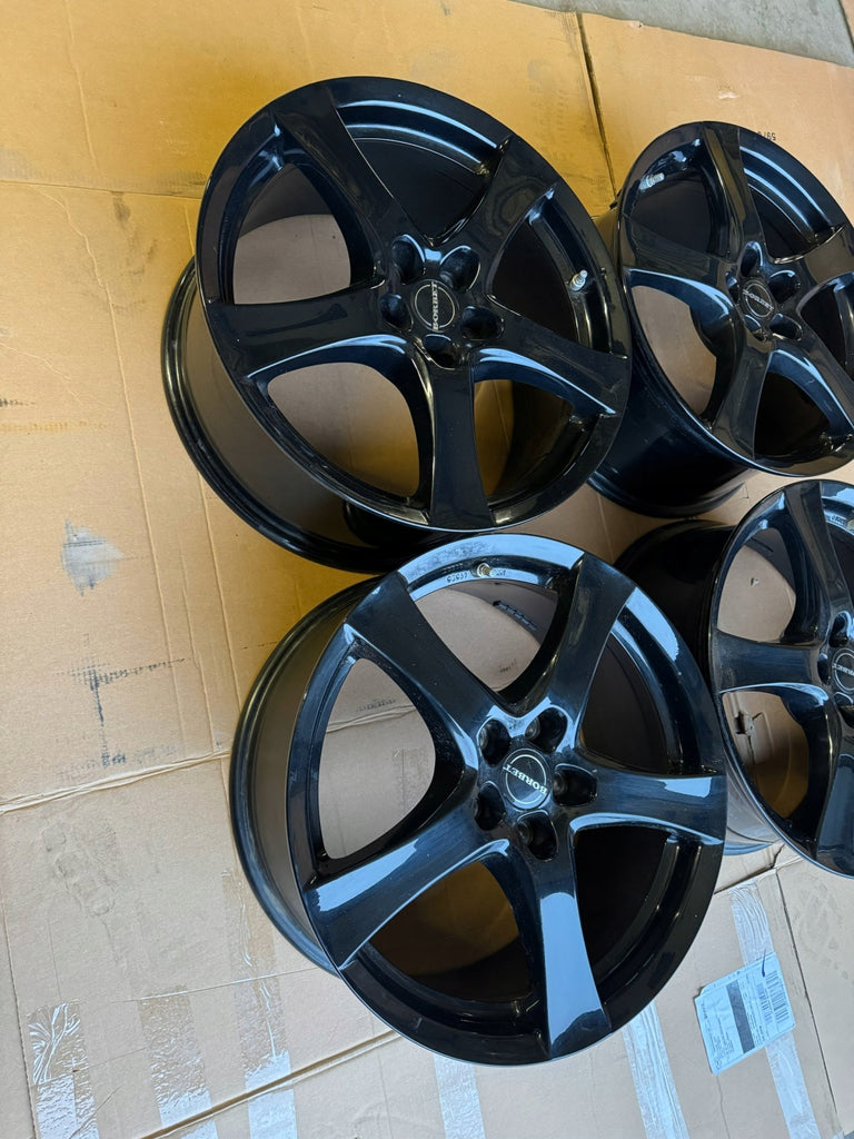4x Alufelge 18 Zoll 8.0" 5x112 50ET Glanz Schwarz Rim Wheel FEL5487487154hw