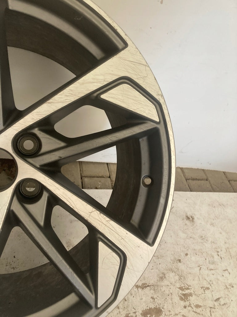 1x Alufelge 19 Zoll 8.5" 5x112 38ET Glanz Grau 83A601025 Audi Q3 Mg Rim Wheel FEL4298138021mq