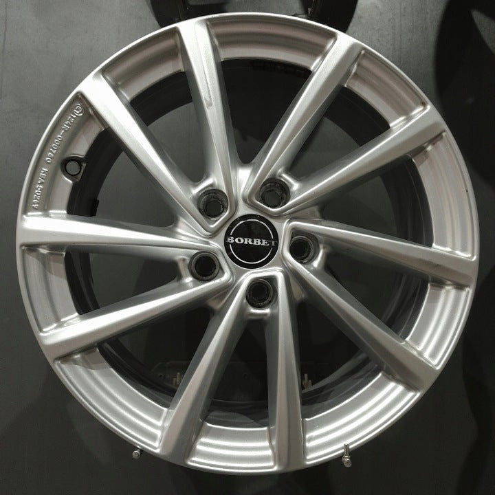 4x Alufelge 17 Zoll 7.0" 5x112 47ET Glanz Silber KBA50269 VW Golf V I Jetta FEL2332865356le