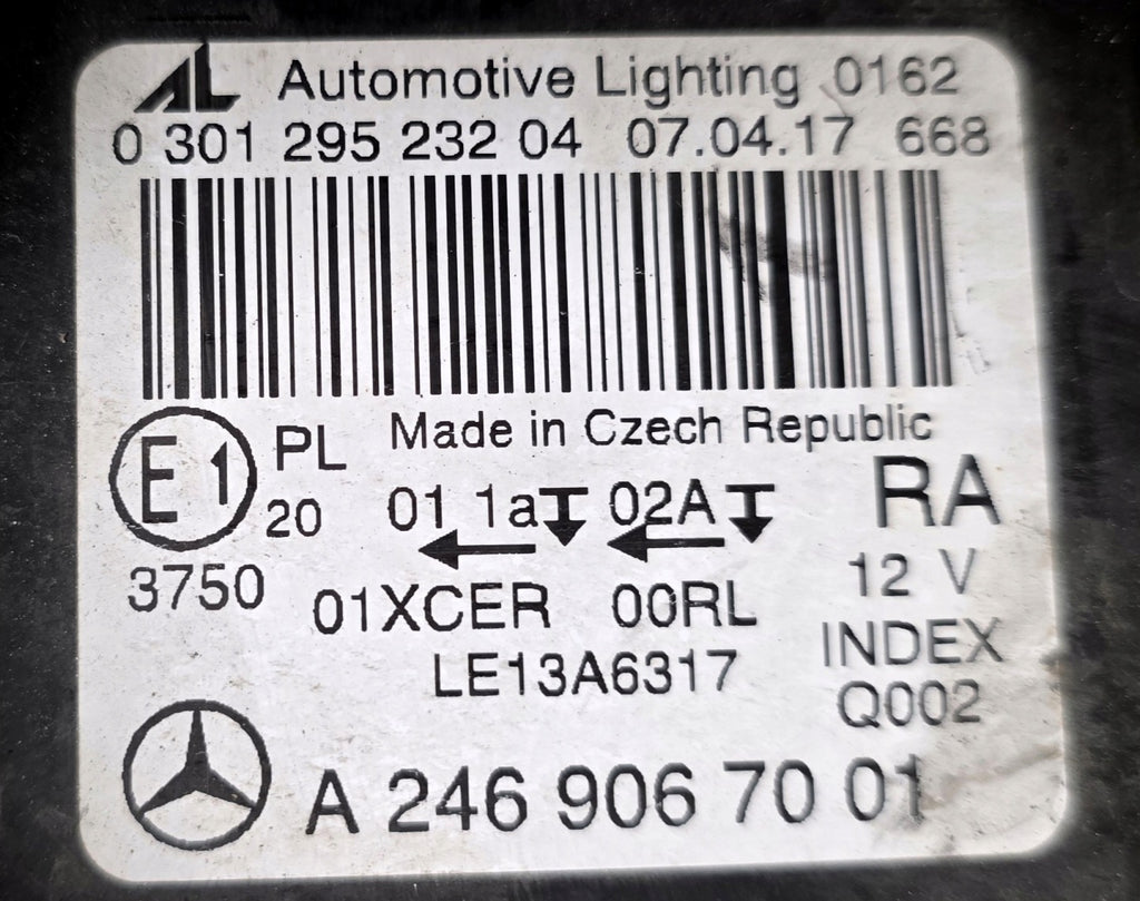Frontscheinwerfer Mercedes-Benz W246 A2469067001 LED Ein Satz Headlight SCH2526574793hi