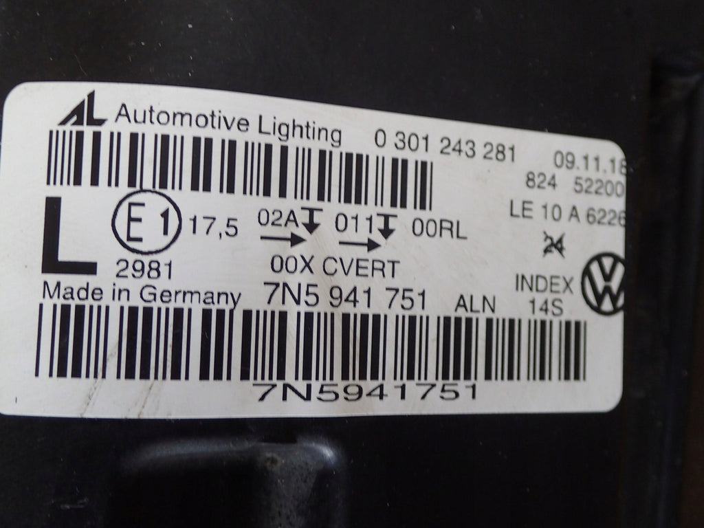 Frontscheinwerfer Seat Alhambra 7N5941751 Xenon Links Scheinwerfer Headlight